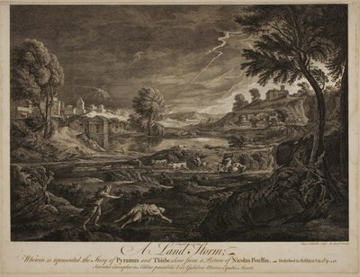 A Land Storm. Pyramus and Thisbe by Francois Vivares