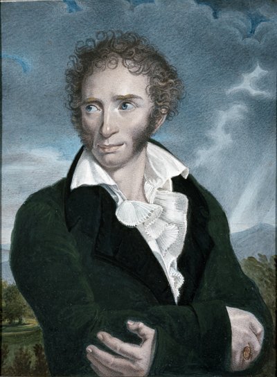 Portrait of Ugo Foscolo by Francois Xavier (after) Fabre