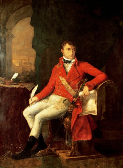 Portrait of Napoleon I Bonaparte in Uniform of First Consul by Francois Xavier (attr. to) Fabre