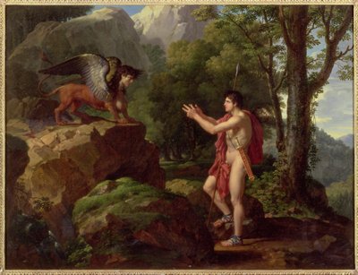 Oedipus and the Sphinx by Francois Xavier Fabre