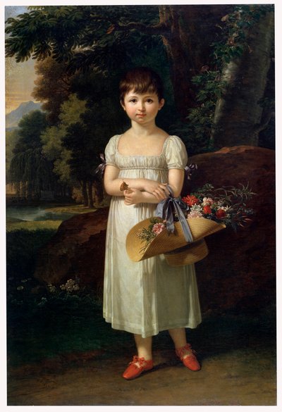 Portrait of Amelia Oginski, late 18th or early 19th century by Francois Xavier Fabre