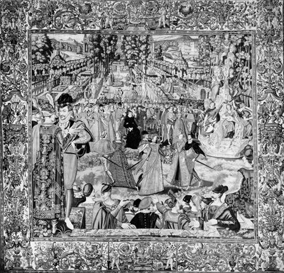 Festival in Honour of the Polish Ambassadors in the Presence of Catherine de Medici and Henri III by Francois after Quesnel