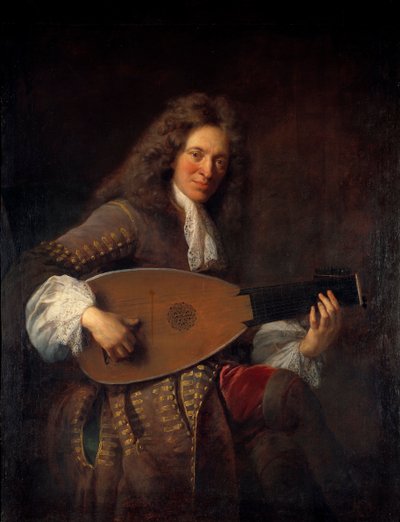 Portrait of Charles Mouton, Luthist by Francois de Troy