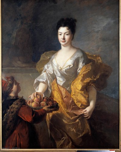Portrait of the Duchess of The Force. Painting by Francois De Troy by Francois de Troy