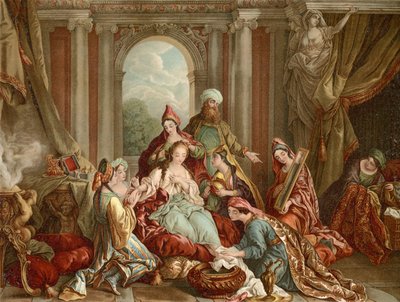 Esther is Decorated for the King by Francois de after Troy