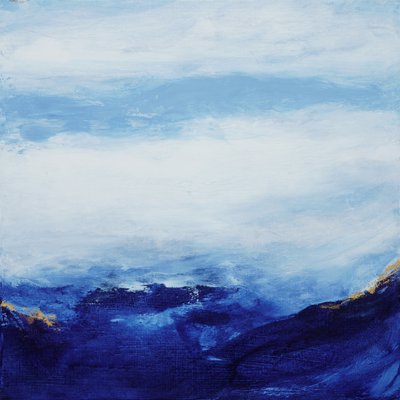 Deep Blue Mountain Mist by Françoise Wattré