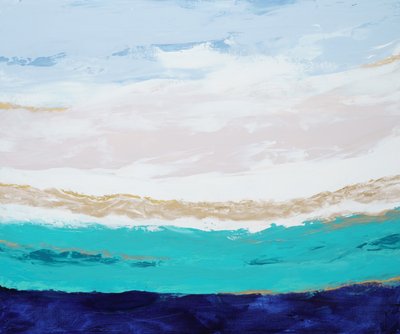 Teal Ocean Serenity by Françoise Wattré