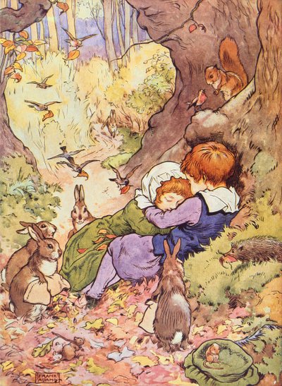 Babes in the Wood from My Nursery Story Book, pub. by Blackie & Son by Frank Adams