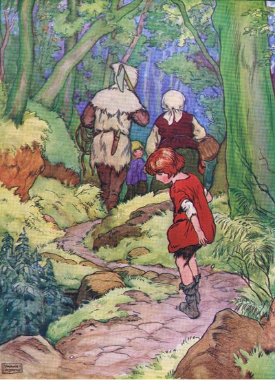 Hansel stopped and every time he dropped a white pebble by Frank Adams