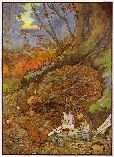 Illustration for Babes in the Wood by Frank Adams