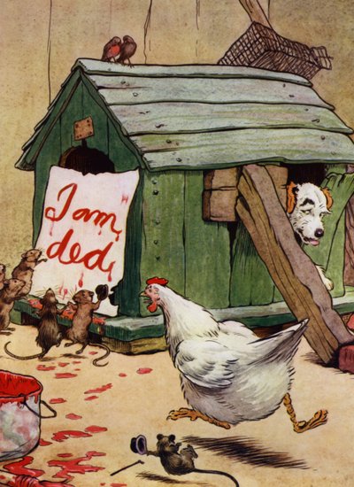 Illustration for Old Mother Hubbard by Frank Adams