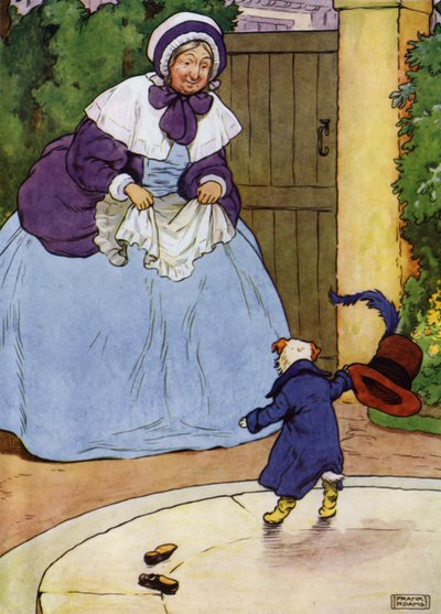Illustration for Old Mother Hubbard by Frank Adams