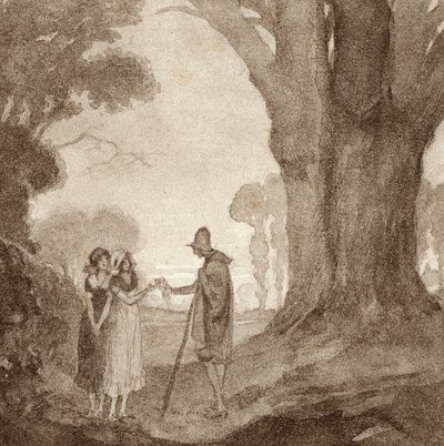 Illustration for The Scholar-Gipsy by Matthew Arnold by Frank Adams