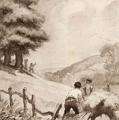 Illustration for The Scholar-Gipsy by Matthew Arnold by Frank Adams