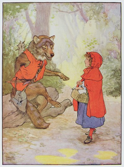 Little Red Riding Hood and the Wolf, illustration from 
