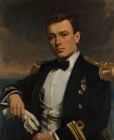 Portrait of Commander the Hon. Richard Orlando Beaconsfield Bridgeman DSO by Frank Brooks
