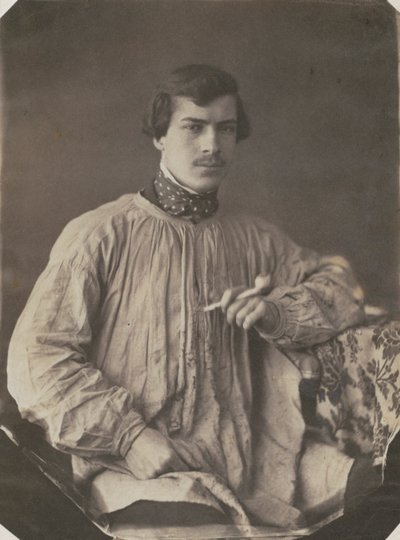 Artist or Assistant with Pipe by Frank Chauvassaignes