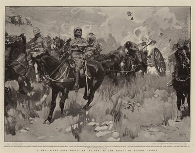 A Well-Aimed Boer Shell, an Incident in the Battle of Elands Laagte by Frank Craig