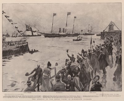 The Arrival of the Royal Yacht in Kingstown Harbour by Frank Craig