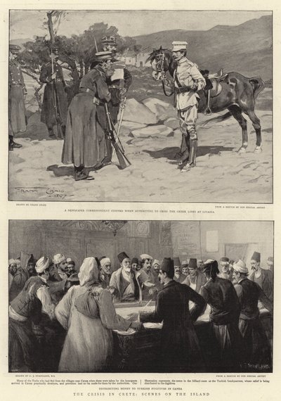 The Crisis in Crete, scenes on the Island by Frank Craig