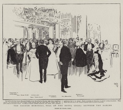 The Gordon Memorial Ball at the Hotel Cecil, between the Dances by Frank Craig