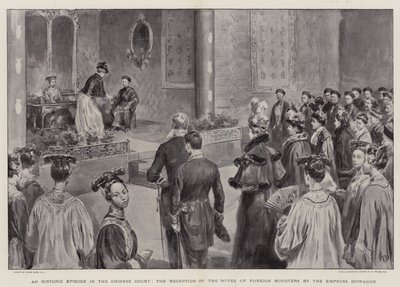 A Historic Episode in the Chinese Court, the Reception of the Wives of Foreign Ministers by the Empress Dowager by Frank Dadd