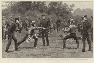Bayonet-Fighting at Aldershot by Frank Dadd
