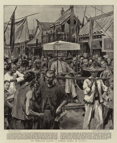 By Prestige Alone, A Street Scene in Canton by Frank Dadd