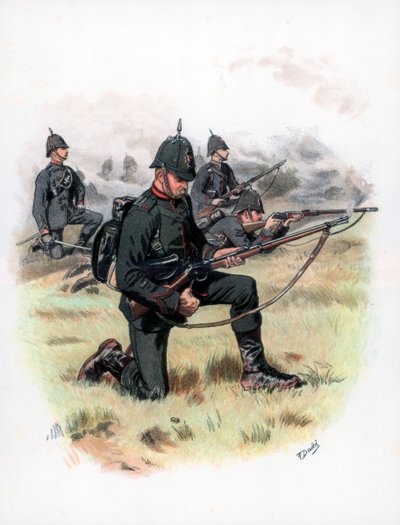 Marching Order, The Kings Royal Rifle Corps formerly 60th Rifles by Frank Dadd