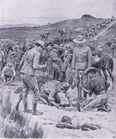 Searching for Water, from After Pretoria: The Guerilla War by Frank Dadd