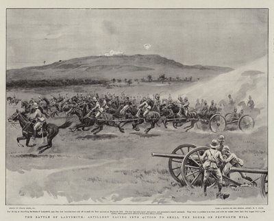 The Battle of Ladysmith, Artillery racing into Action to shell the Boers on Pepworth Hill by Frank Dadd