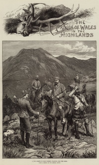 The Prince of Wales in the Highlands by Frank Dadd