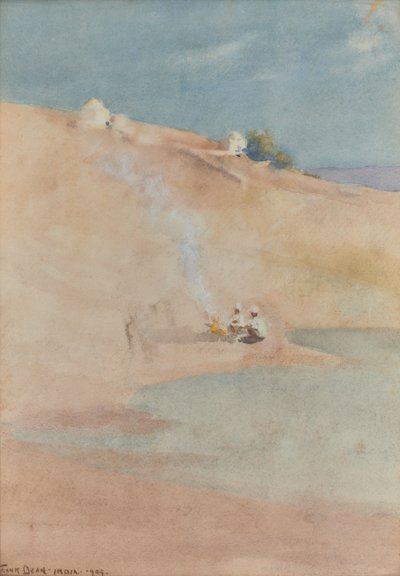 The Edge of the Bekanneer Desert, India by Frank Dean