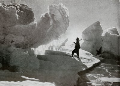 Pressure Ice Blocks Near Discovery Bluff, c1911, 1913 by Frank Debenham