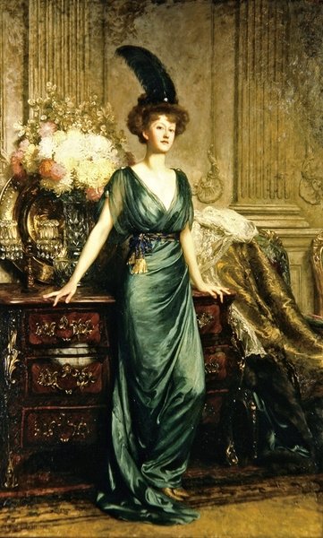 Portrait of the Honorable Mrs Ernest Guiness by Frank Dicksee