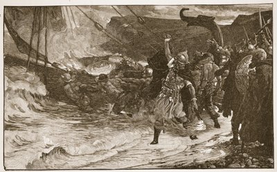 The Funeral of a Viking, illustration from 