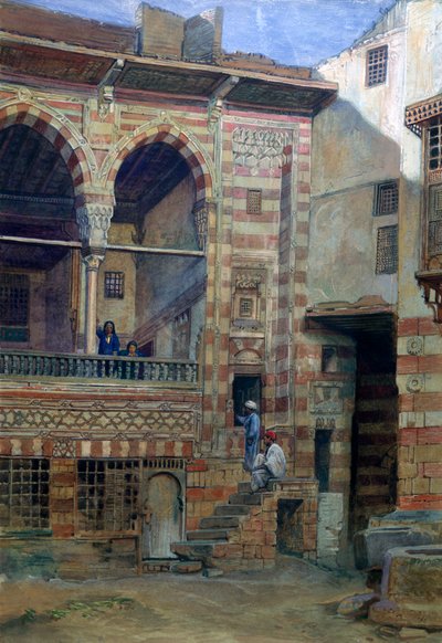 Courtyard in the House of Sheikh Sadat, Cairo by Frank Dillon
