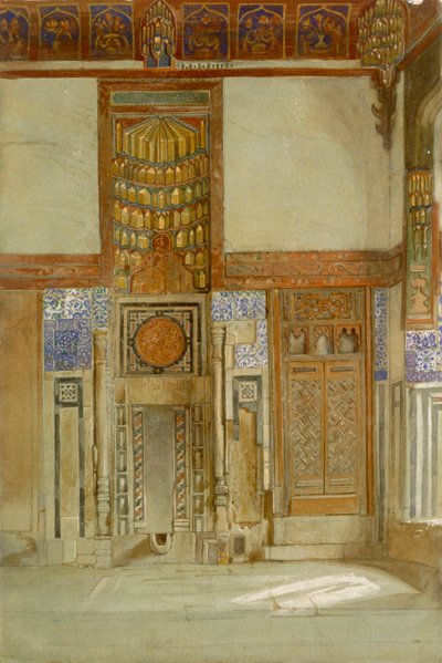 Interior of the House of the Mufti Sheikh El Mahadi, Cairo by Frank Dillon