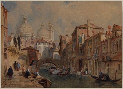 View of Venice: The Dome of Santa Maria della Salute Seen from the Rear of the Da Mula Palace, looking Eastward by Frank Dillon