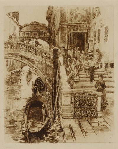 Bridge of Sighs, Venice by Frank Duveneck