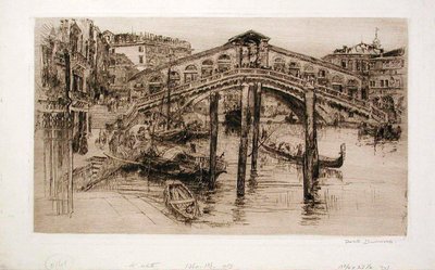 Rialto Bridge, Venice by Frank Duveneck