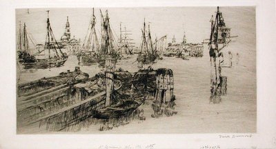 Shipping on the Giudecca by Frank Duveneck