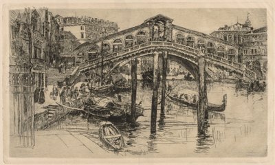 The Rialto, Venice by Frank Duveneck