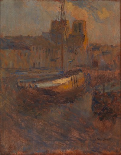 Ships at Anchor, Cherbourg no. II by Frank Edwin Scott