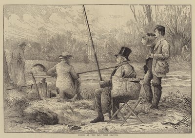 Fishing at The Bay, West Drayton by Frank Feller