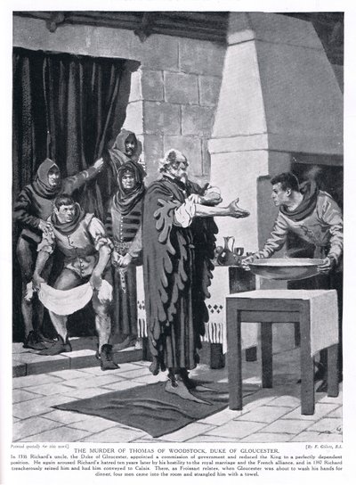 The murder of Thomas Woodstock, Duke of Gloucester by Frank Gillett