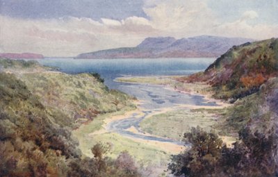 New Zealand: Lake and Mount Tarawera by Frank H Wright