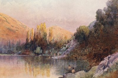 New Zealand: The Bathing Pool by Frank H Wright