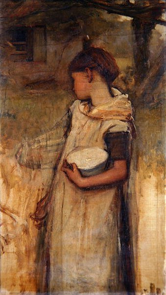 Girl with Flowers by Frank Holl
