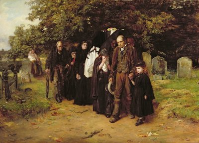 I am the Resurrection and the Life, or The Village Funeral by Frank Holl